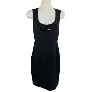 Express Black Sleeveless Cocktail Dress Size‎ 4 Party Date Night LBD Jeweled